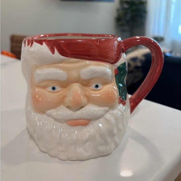 Santa Claus Ceramic Mug - Red and White - Picture 1 of 5